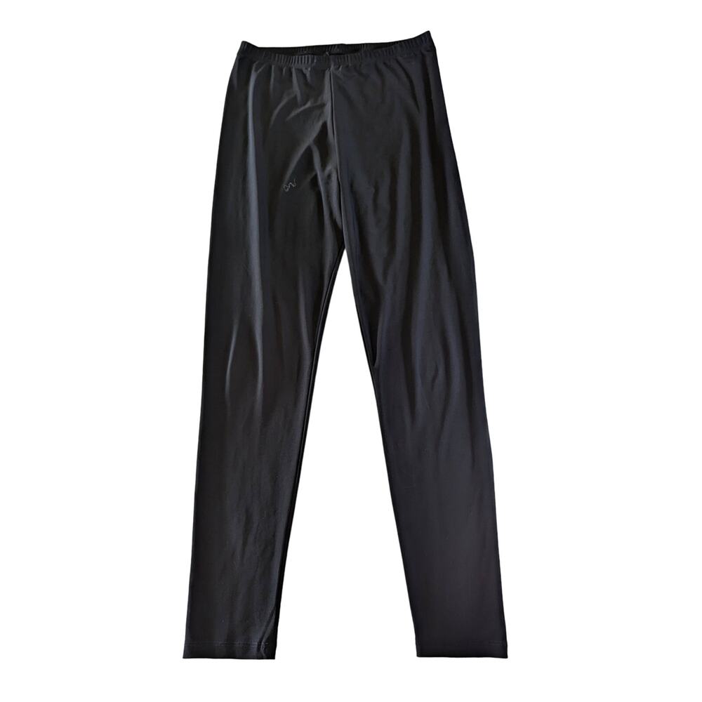COMFY USA Elastic Waist Pull On Slinky Liquid Skinny Slim Black Pants Medium